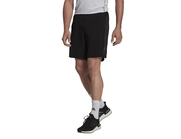 adidas Run Icon Full Reflective 3-Stripes Shorts Black