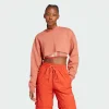 adidas by Stella McCartney TrueCasual Cropped Sportswear Sweatshirt Orange 