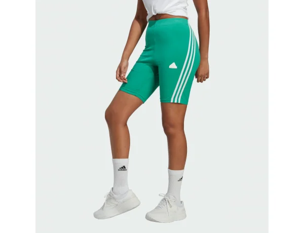 adidas Future Icons 3-Stripes Bike Shorts Green