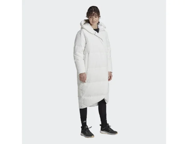 adidas Big Baffle Down Coat White