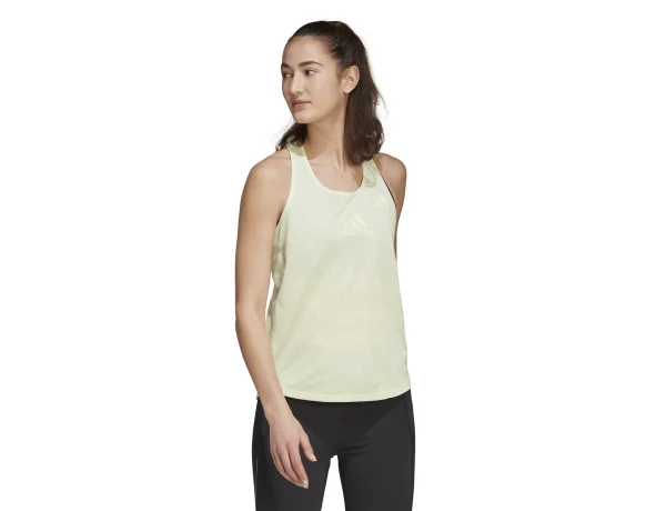 addidas Parley Adizero Run Tank Top White