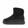 FitFlop GEN-FF Mini Double-Faced Shearling Boots Black
