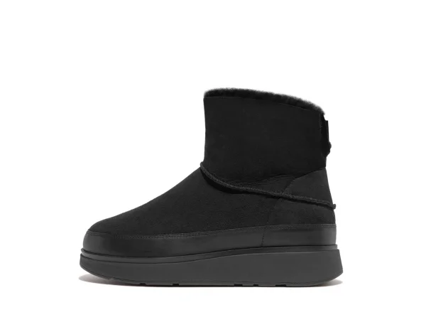 FitFlop GEN-FF Mini Double-Faced Shearling Boots Black