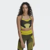adidas By Stella Mccartney Truestrength Yoga Knit Light-Support Bra Black/Yellow