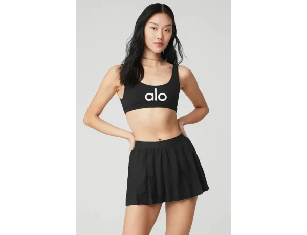 Alo Yoga Ambient Logo Bra Black