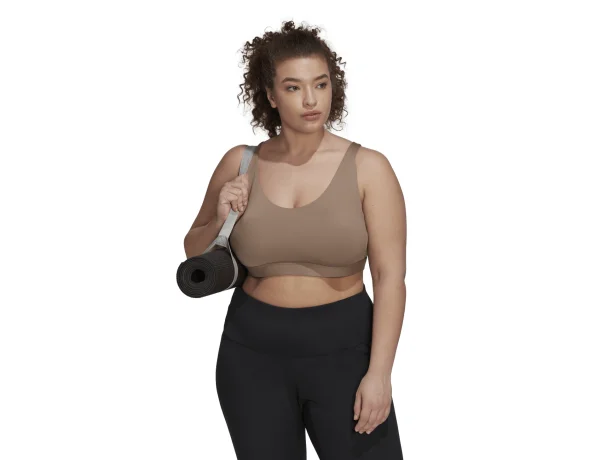 adidas CoreFlow Luxe Medium-Support Bra (Plus Size) Beige