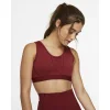 Nike Boutique Fringe Medium Support Sports Bra Red