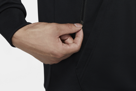Hidden zippered pocket